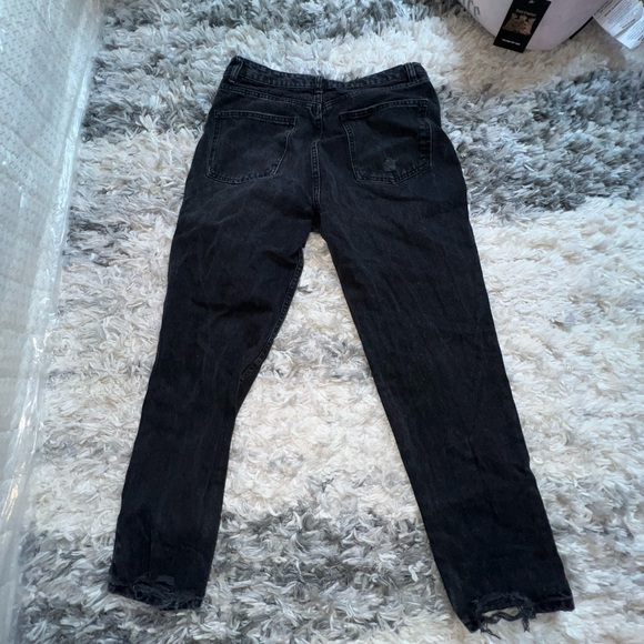 Zara Black Distressed Denim Jeans - Picture 6 of 6